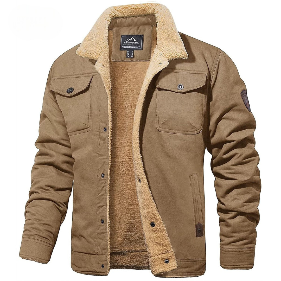 Luxe Evander Fleece Cargo Jas