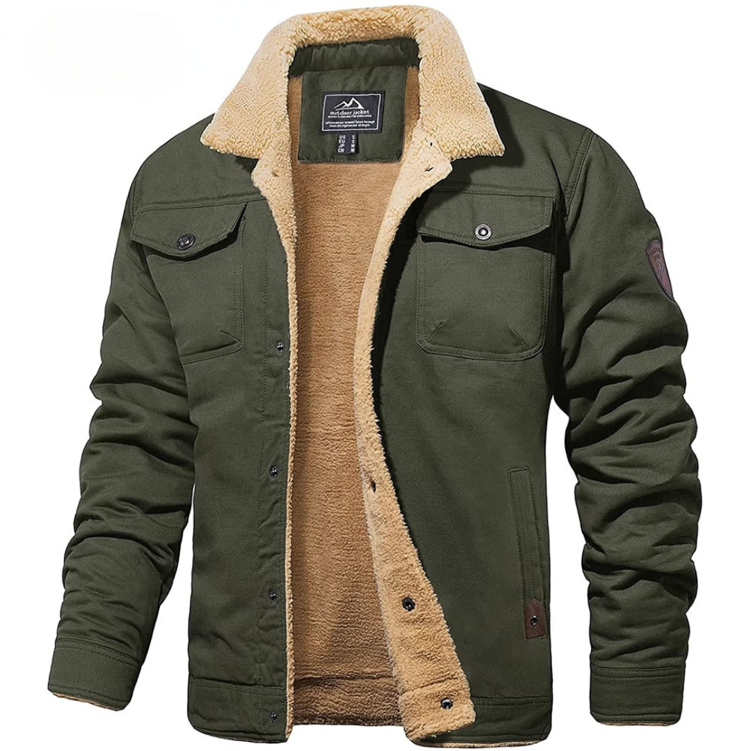 Luxe Evander Fleece Cargo Jas